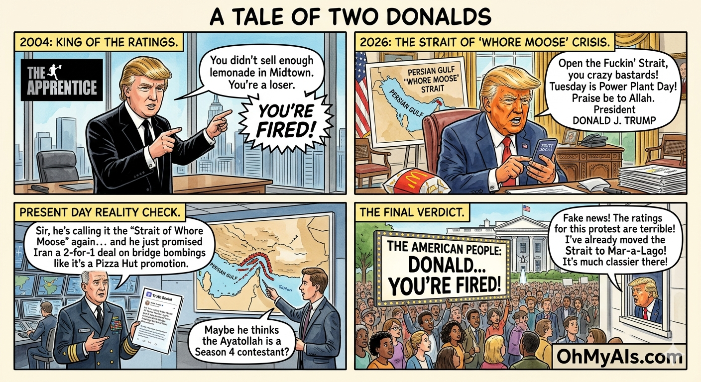 A Tale of Two Donalds: From Reality TV King to the “Whore Moose” Crisis